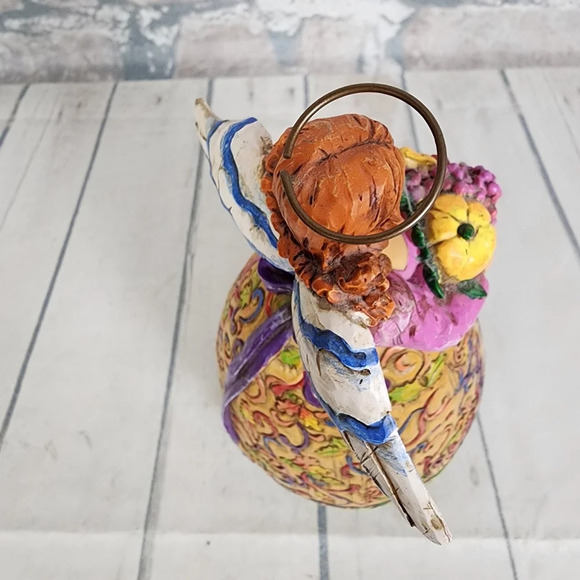 Jim Shore 2004 Retired Heartwood Creek Bountiful Angel 9.5" H B117675 Colorful - Picture 13 of 15